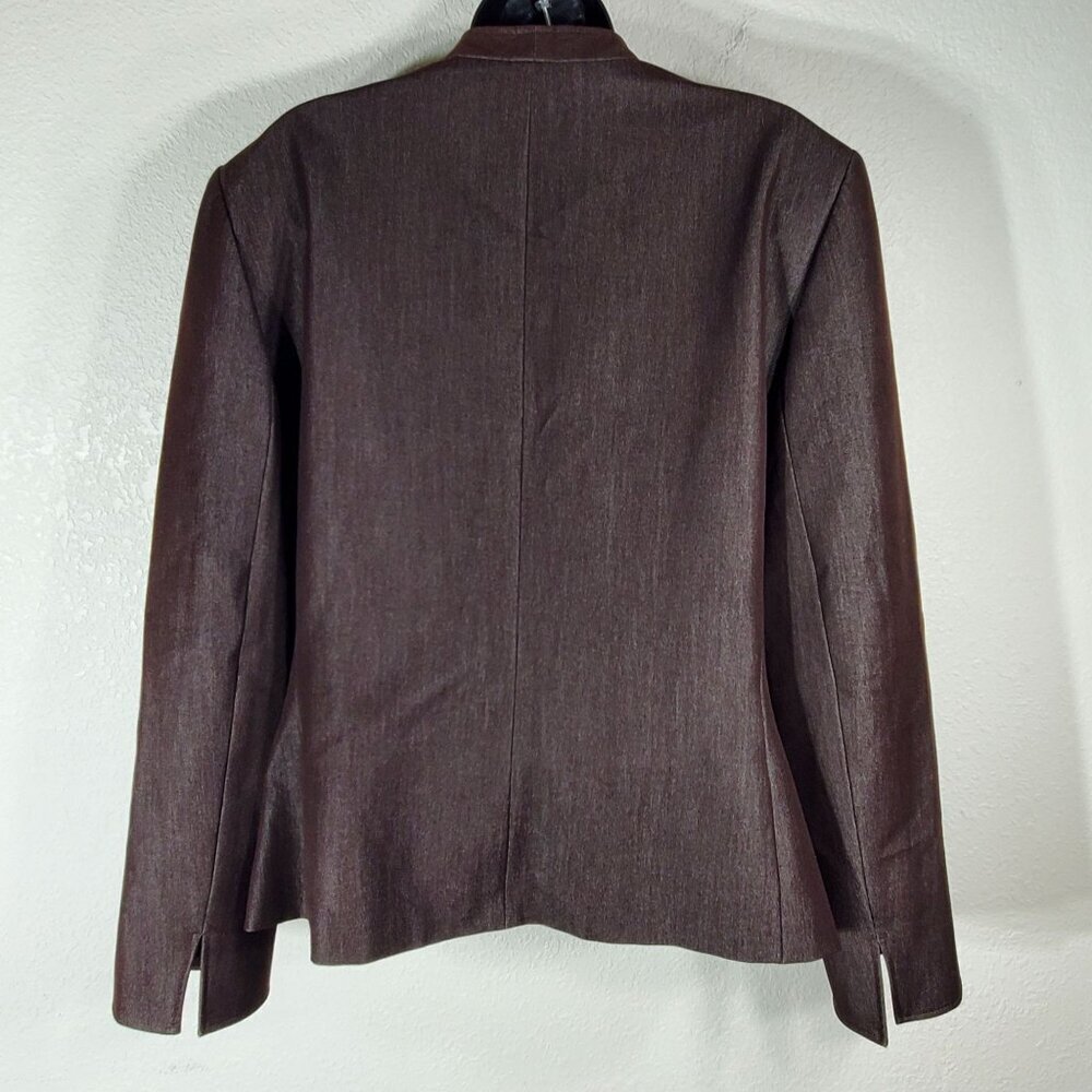 Le Suit Classic Brown Professional Women Blazer Jacket Size 18 Business Attire - Picture 2 of 12